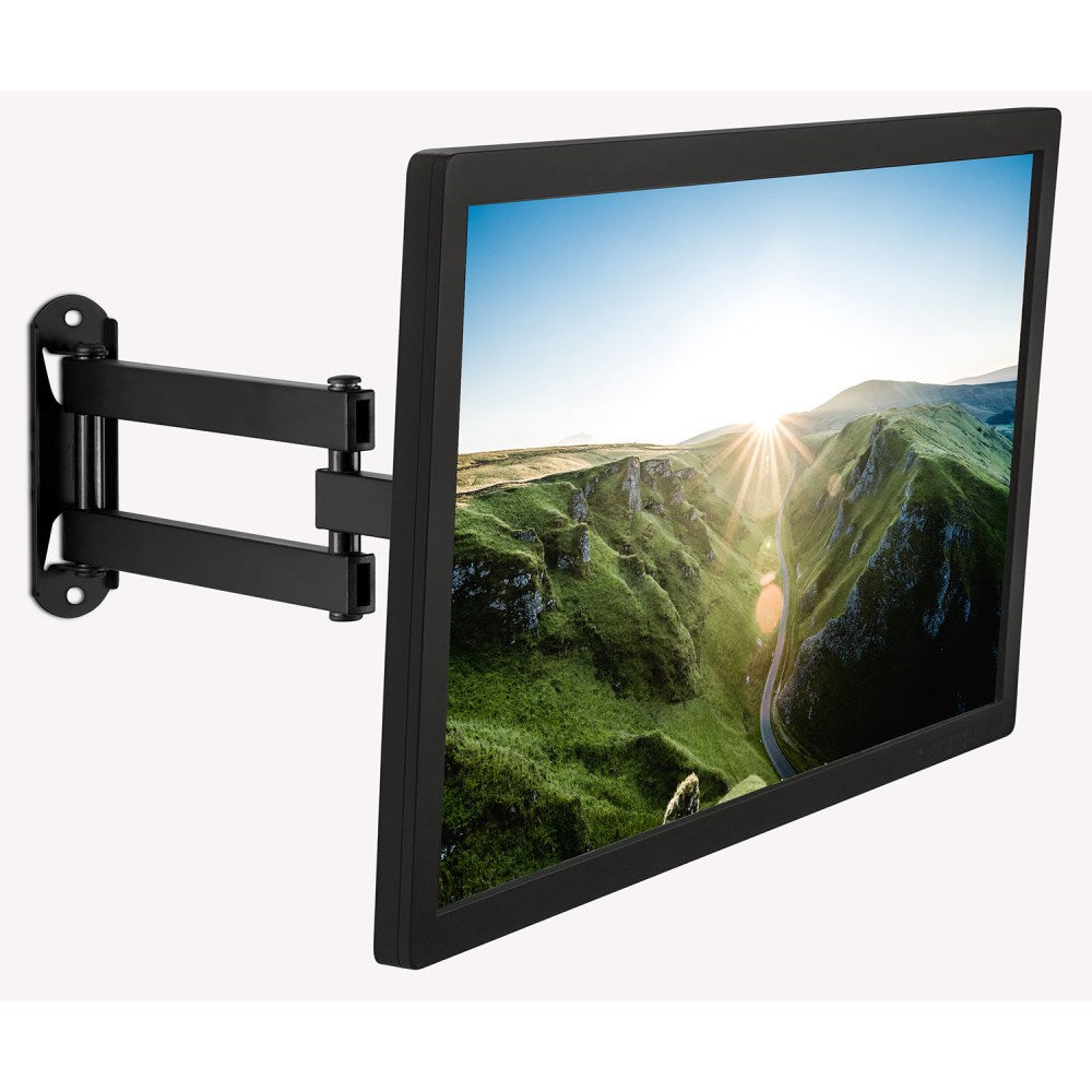 Mount-It! Swivel Wall Mount For 19 - 32in TVs, 9inH x 6inW x 2inD, Black