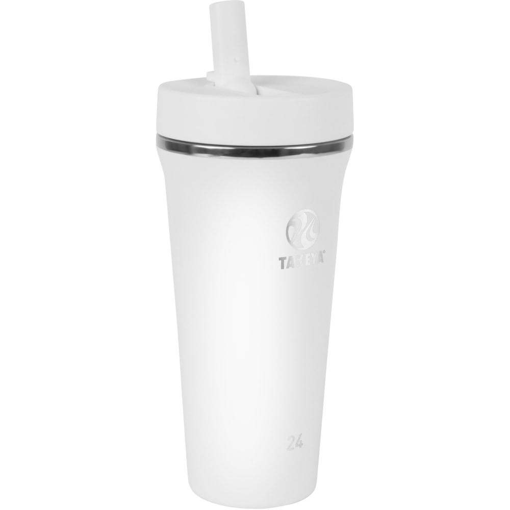 Takeya Reusable Straw Tumbler, 24 Oz, Arctic