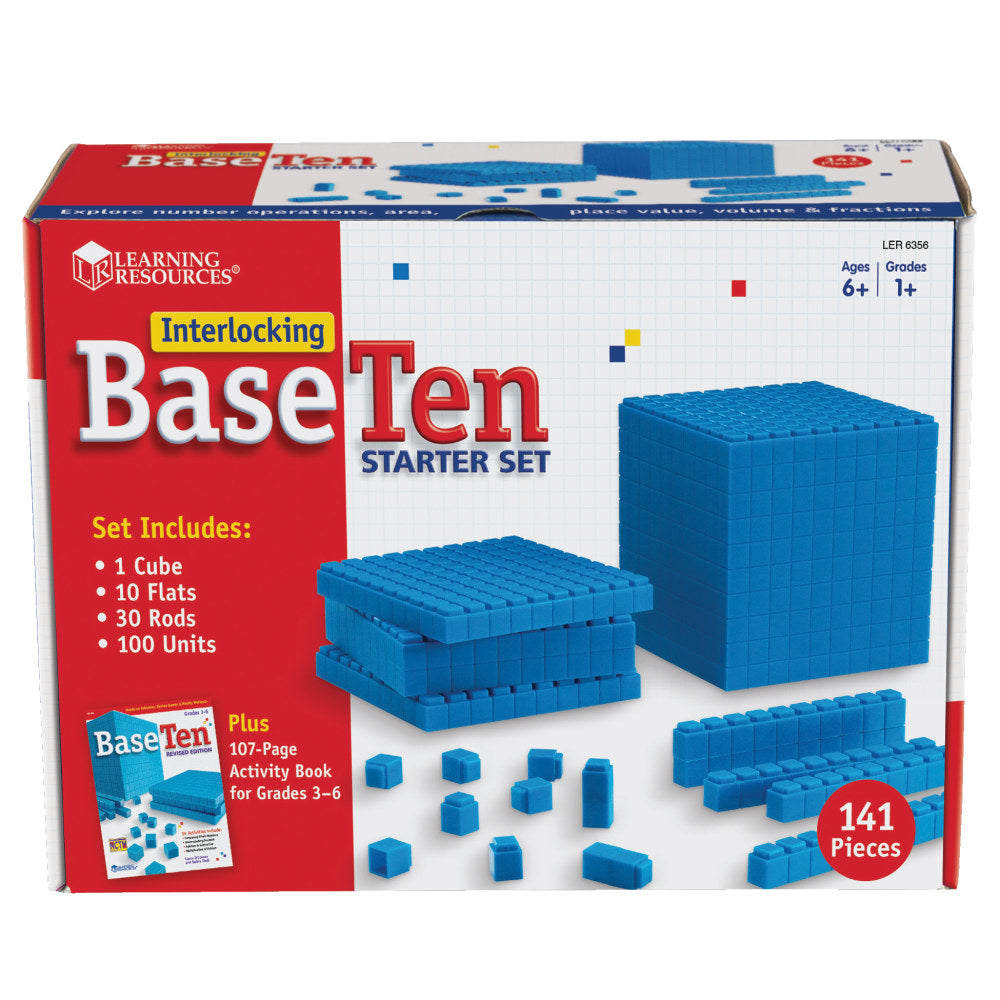 Learning Resources Interlocking Base 10 Starter Set, Grades 1 - 9