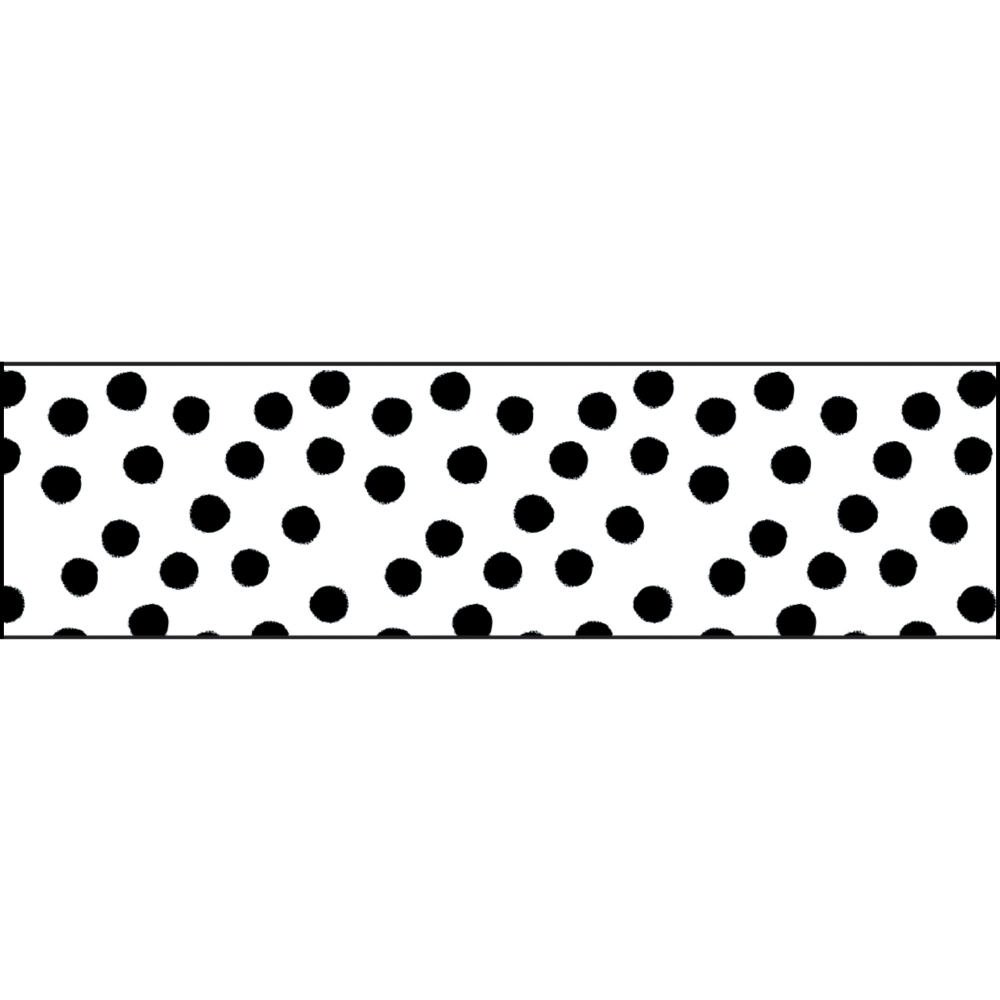 Schoolgirl Style Straight Bulletin Board Borders, Twinkle Twinkle You are A STAR! Painted Dots, 3in x 36in, Preschool - Grade 8, Pack Of 12 Borders