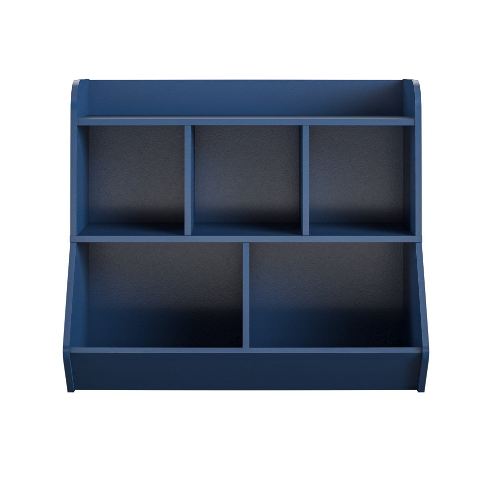 Ameriwood Home Tyler Kids 31inH 5-Cube Toy Storage Bookcase, Navy