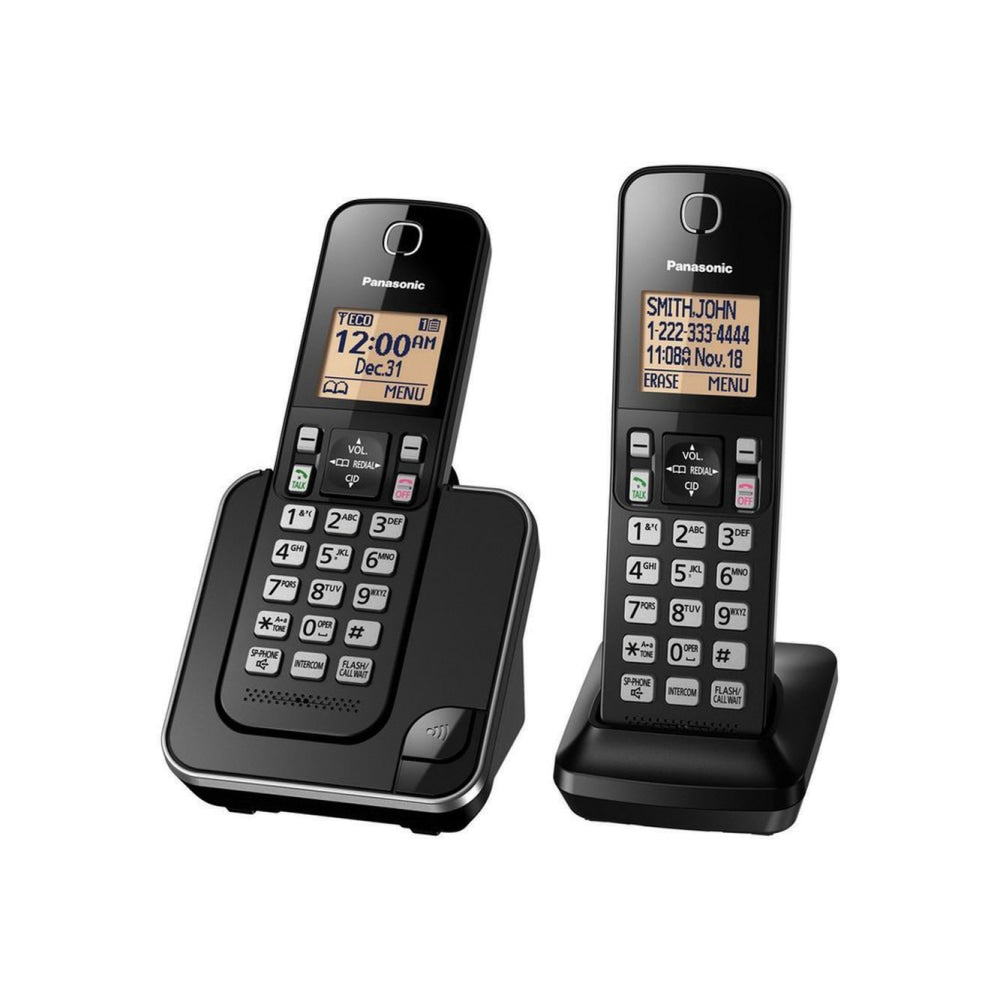 Panasonic DECT 6.0 Expandable Cordless Phone, 2 Handsets, KX-TGC352B