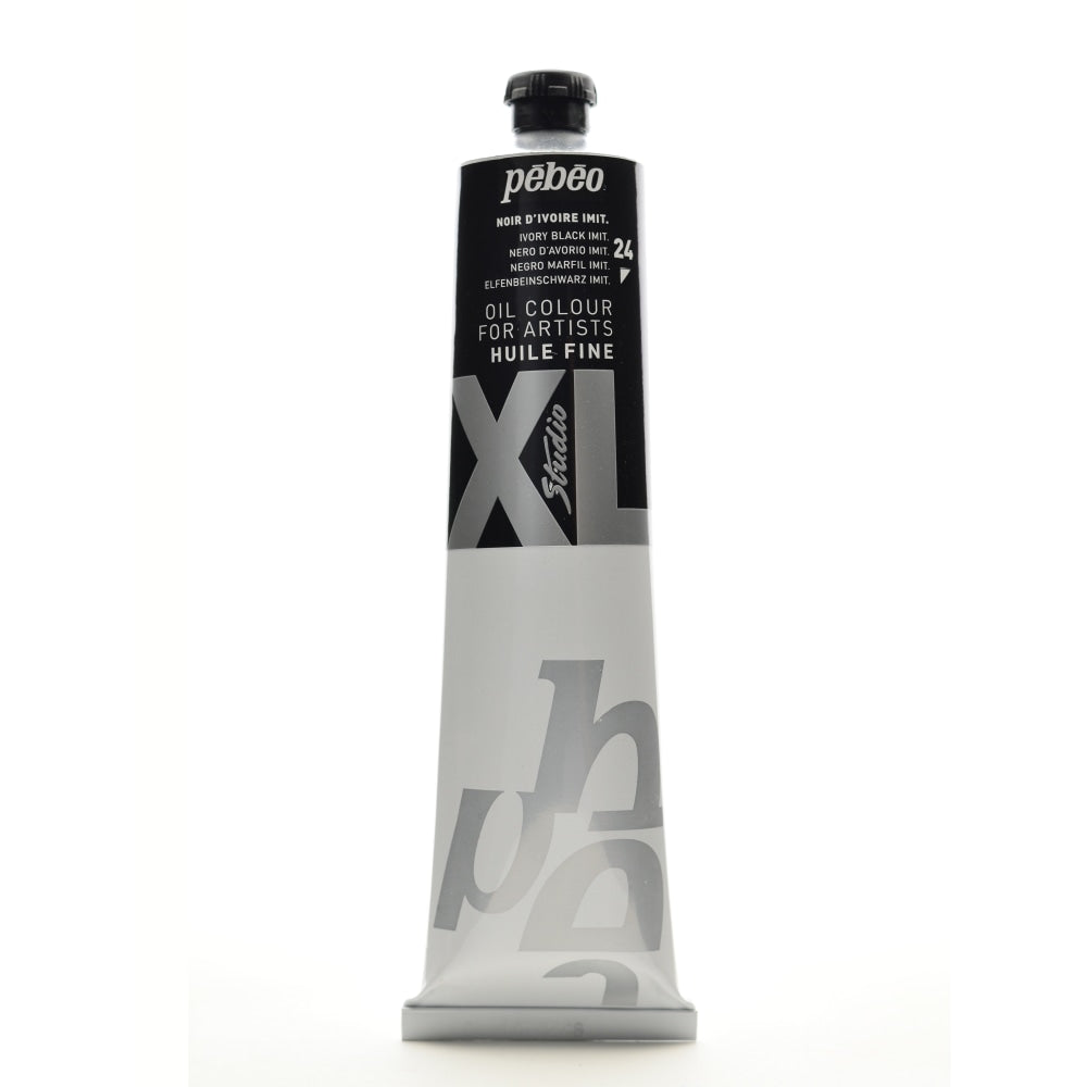 Pebeo Studio XL Oil Paint, 200 mL, Ivory Black Hue, Pack Of 2