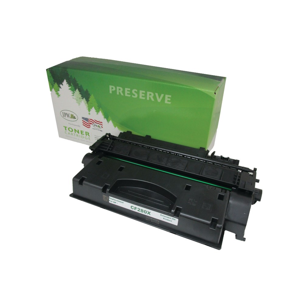 IPW Preserve Remanufactured Black High Yield Toner Cartridge Replacement For HP 80X, CF280X, 677-80E-ODP