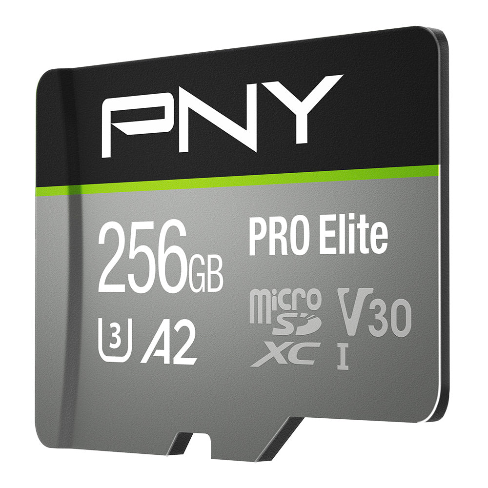 PNY PRO Elite Class 10 U3 V30 microSDXC Flash Memory Card, 256GB