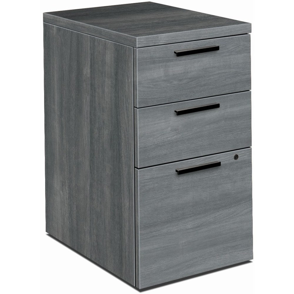 HON 10500 28inD Vertical 3-Drawer Mobile File Pedestal File Cabinet, Gray