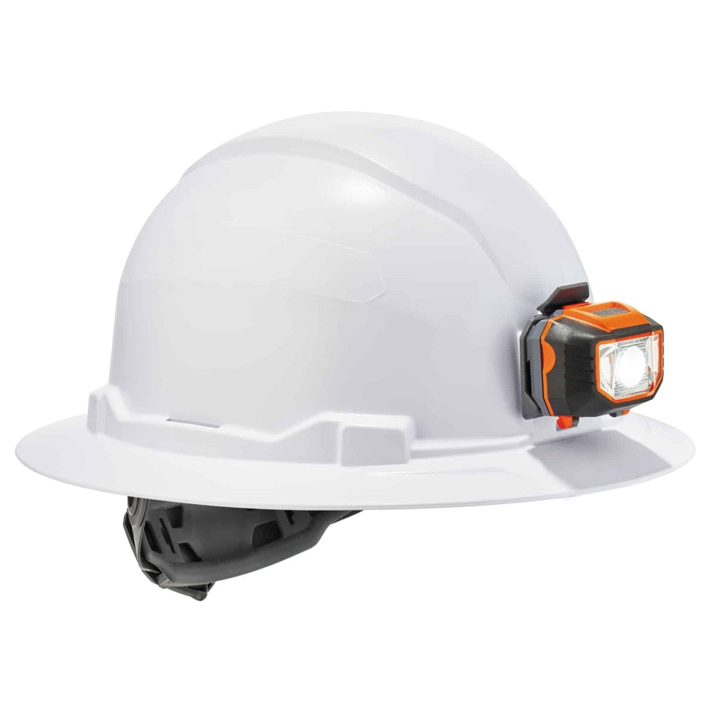 Ergodyne Skullerz 8971LED Class E Full Brim Hard Hat, White