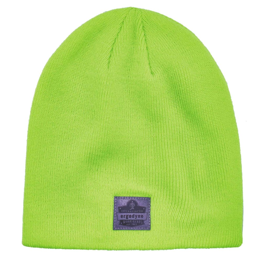 Ergodyne N-Ferno 6812 Ribbed Knit Beanie, One Size, Lime