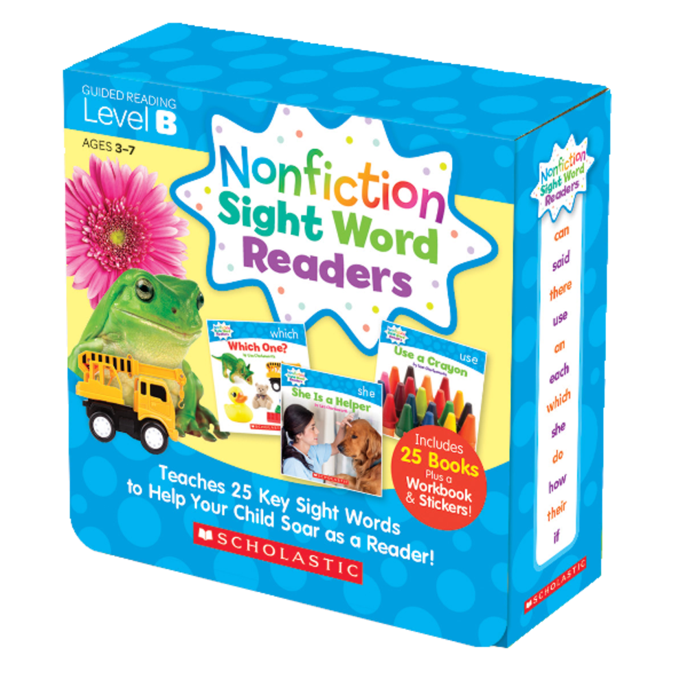 Scholastic Teacher Resources Nonfiction Sight Word Readers Parent Pack, Level B, Pre-K To 1st Grade