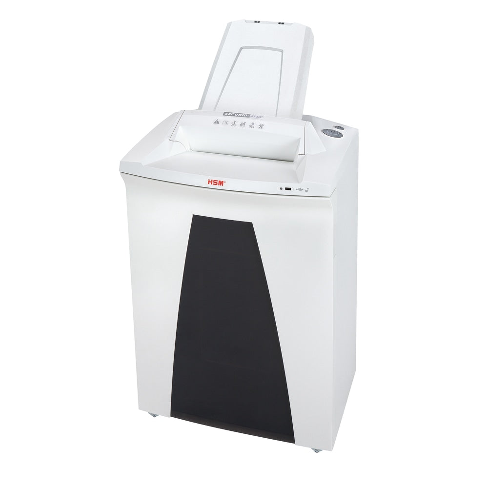 Securio By HSM AF500C 500-Sheet Cross-Cut Shredder, White