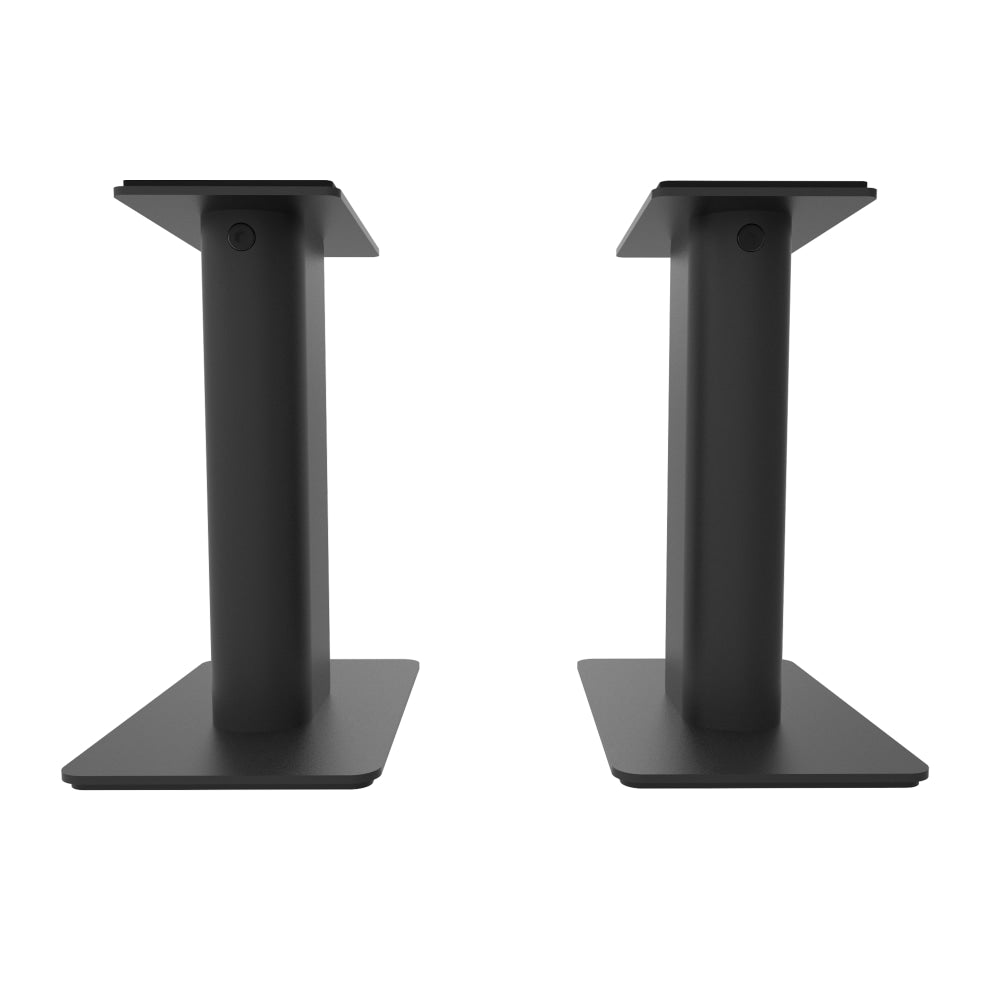 Kanto SP9 9 Inch Tall Universal Desktop Speaker Stand - Black (Pair) - 60 lb Load Capacity - 8.3in Height x 4.3in Width x 7.1in Depth - Desktop - Steel, Foam - Black