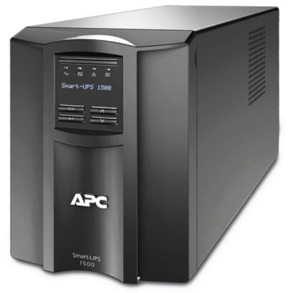 APC Smart-UPS SMT1500I 1500 VA Tower UPS - International Version - Tower - 3 Hour Recharge - 7 Minute Stand-by - 230 V Input - 230 V AC Output - Sine Wave - USB - 8 x IEC 320-C13, 2 x IEC Jumper - 10 x Battery/Surge Outlet