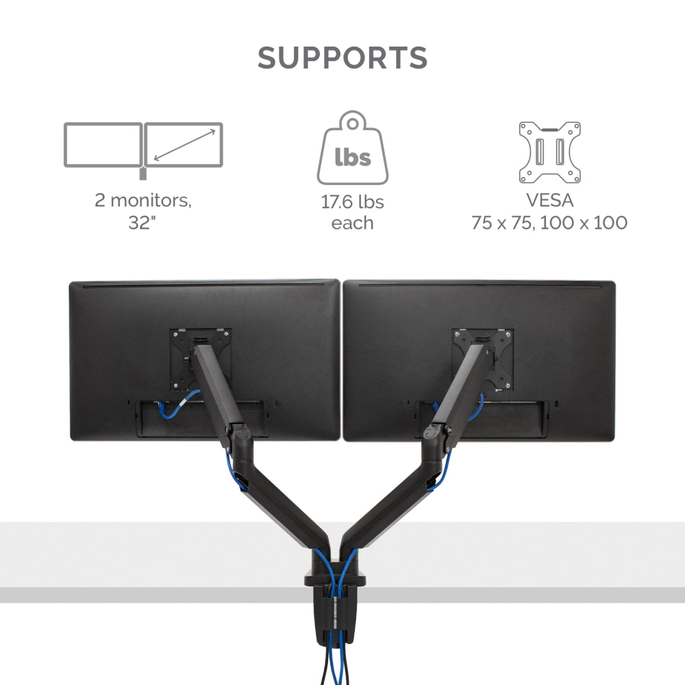 Fellowes Platinum Series Dual Flat-Panel Monitor Arms