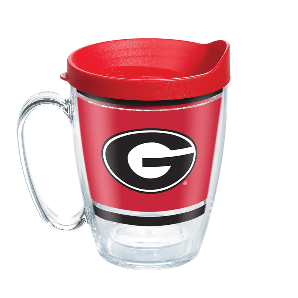 Tervis NCAA Legend Coffee Mug With Lid, 16 Oz, Georgia Bulldogs