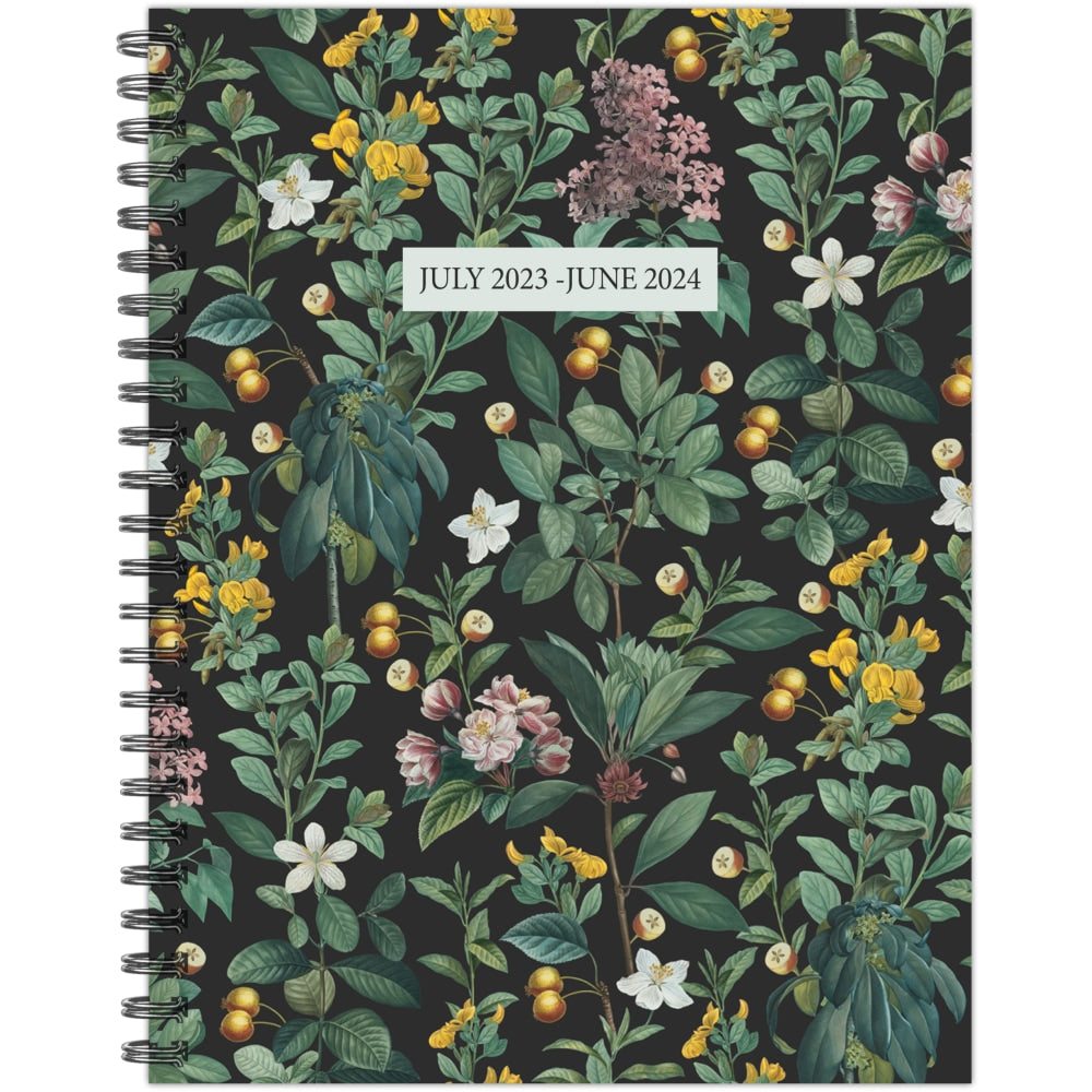 2023-2024 Willow Creek Press Softcover Weekly/Monthly Academic Planner, Botanical Nature, 9in x 6-1/2in, July 2023 To June 2024