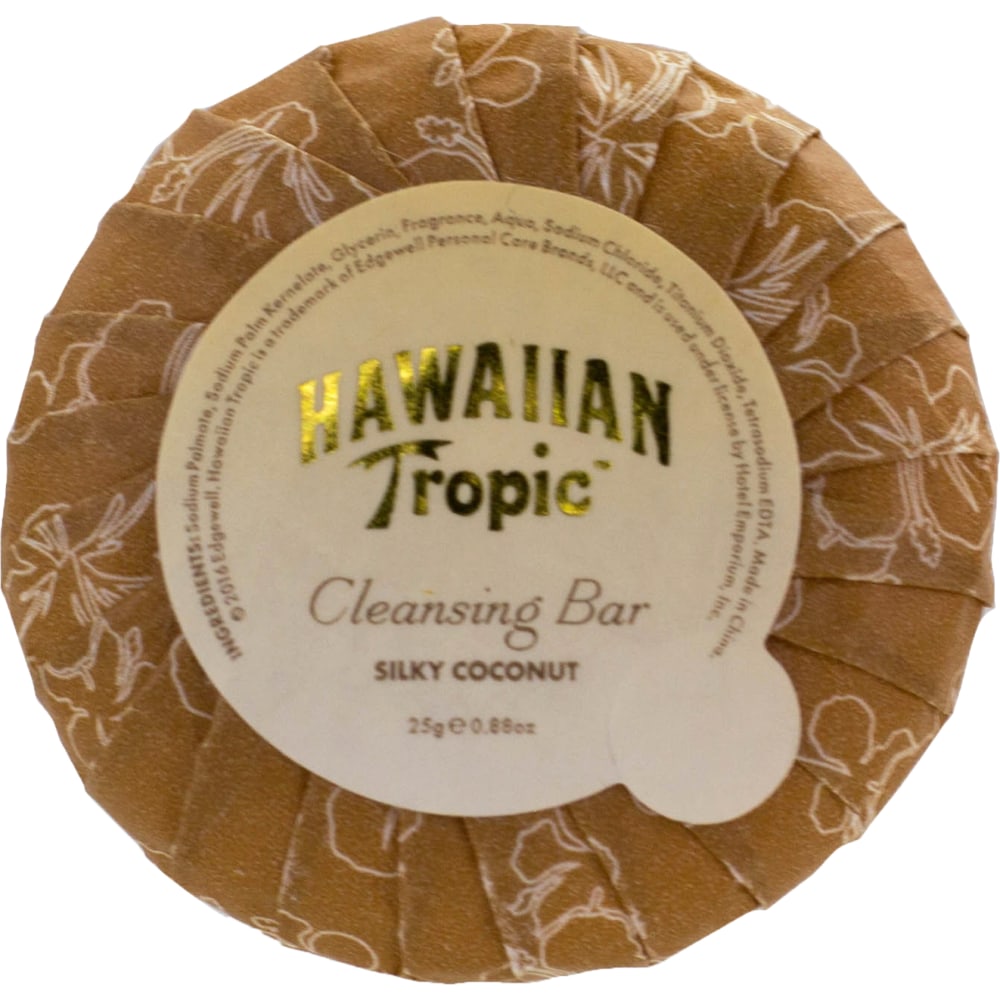 Hotel Emporium Hawaiian Tropic Cleansing Bars, Silky Coconut, 0.88 Oz, Case Of 300 Bars