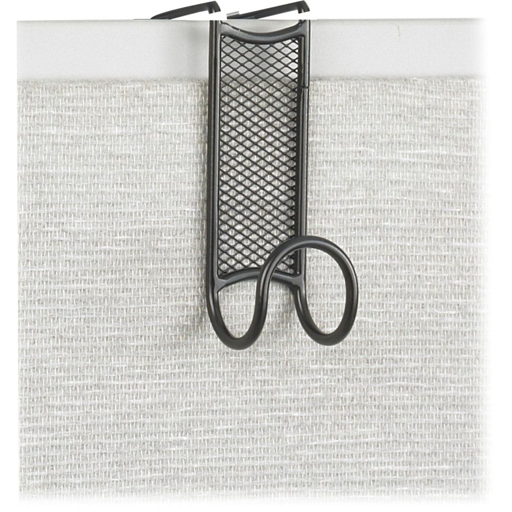 Safco Onyx Mesh Sturdy Coat Hook, 4 1/4inH x 1 3/4inW x 5inD, Black