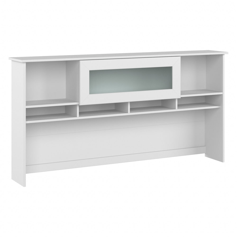 Bush Furniture Cabot 72inW Desk Hutch, White, Standard Delivery