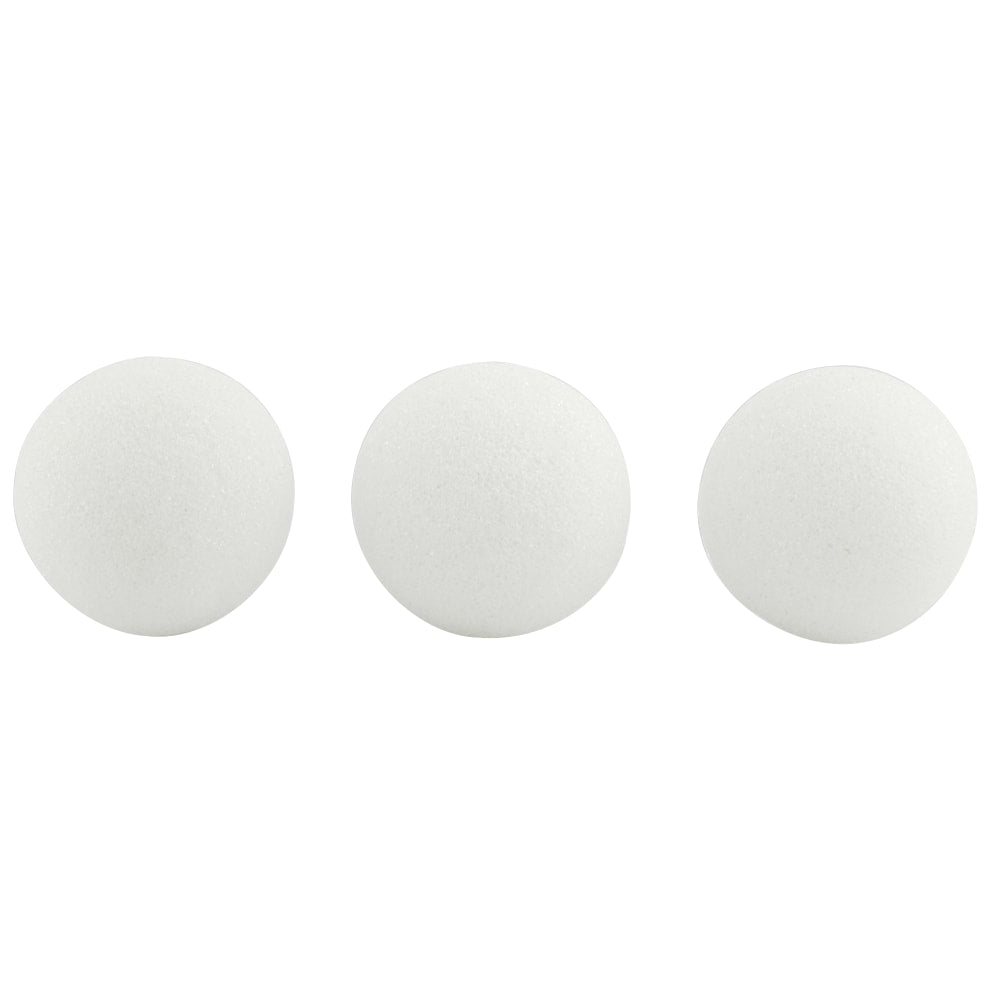 Hygloss Craft Foam Balls, 3 Inch, White, 12 Balls Per Pack, Set Of 2 Packs