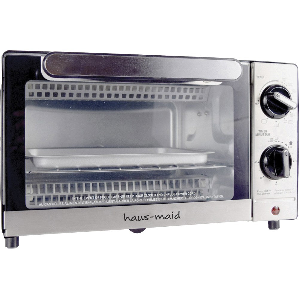 Coffee Pro Haus-Maid Toaster Oven, 12-3/4inH x 14-6/10inW x 9inD, Gray