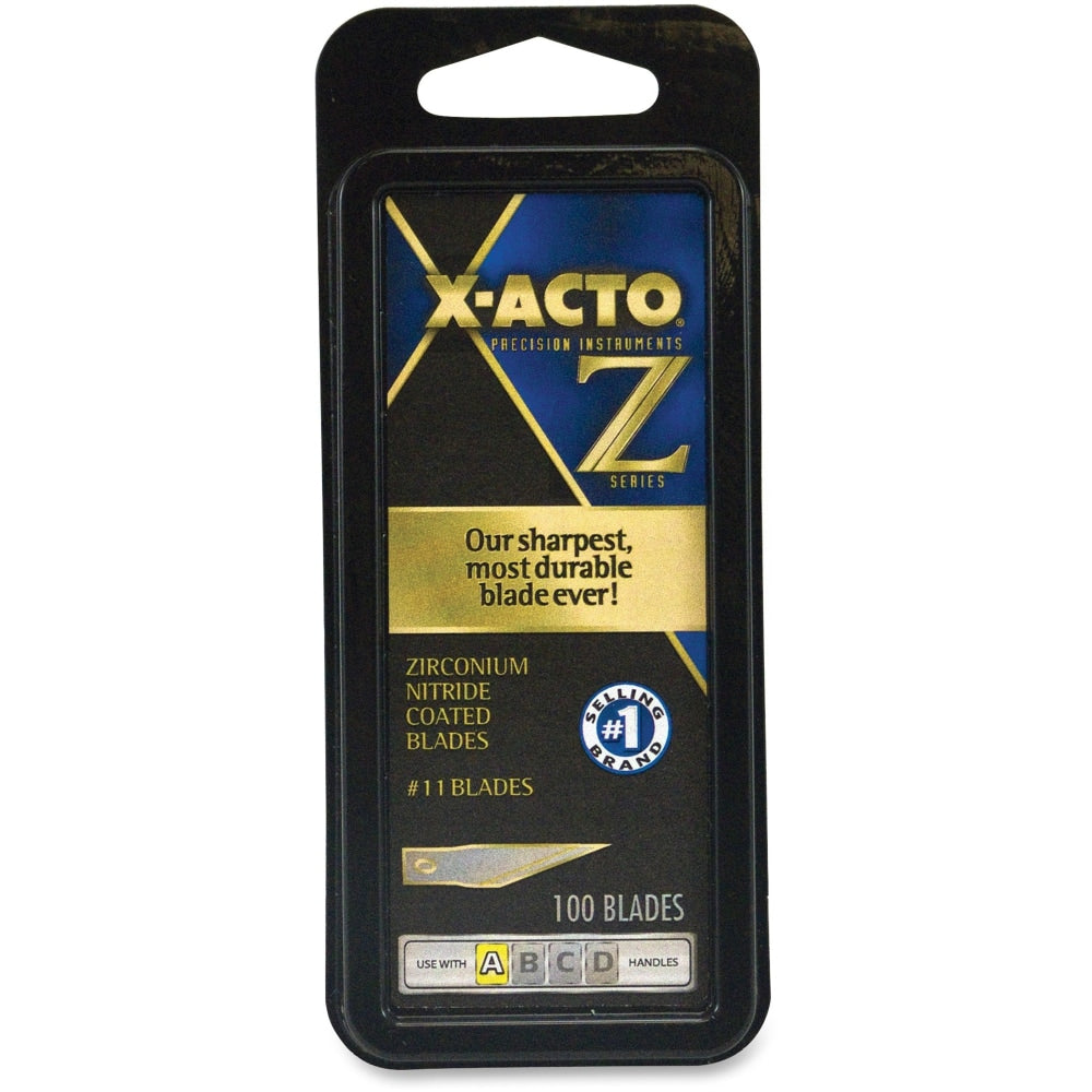 X-Acto #11 Precision Z-Series Replacement Blades, Gold, Pack Of 100