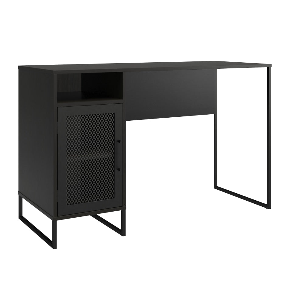 Ameriwood Home Purdue 48inW Single Pedestal Computer Desk, Black