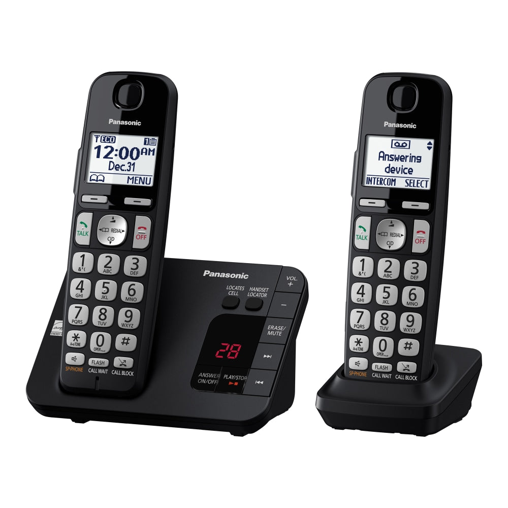 Panasonic Expandable 2-Handset Cordless Phone System, KX-TGE432B