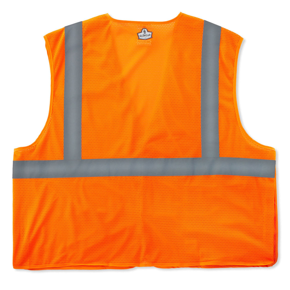 Ergodyne GloWear Safety Vest, Econo Breakaway, Type-R Class 2, 4X/5X, Orange, 8215BA