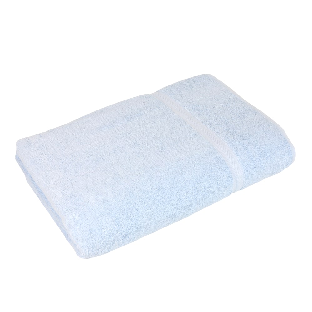 1888 Mills Premier Bath Towels, 27in x 54in, Light Blue, Pack Of 24 Towels