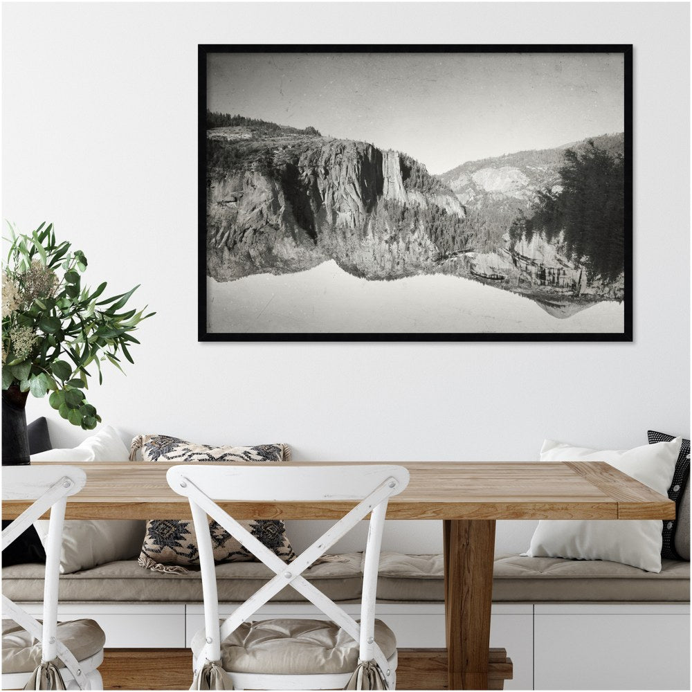 Amanti Art Negative Reality Inversion by F2images Wood Framed Wall Art Print, 41inW x 28inH, Black