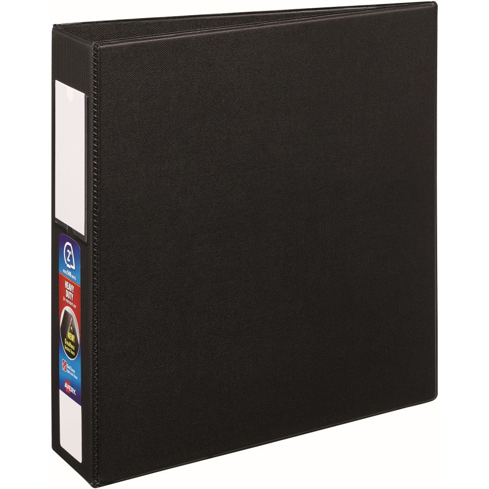 Avery Heavy-Duty 3-Ring Binder With Locking One-Touch EZD Rings, 2in D-Rings, 44% Recycled, Black