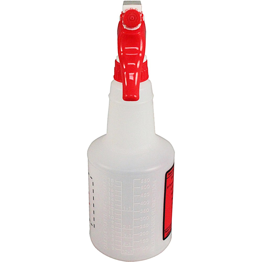 Spray Alert Spray Bottle - Leak Proof - 10.6in Height - 4.5in Width - 32 / Carton - White