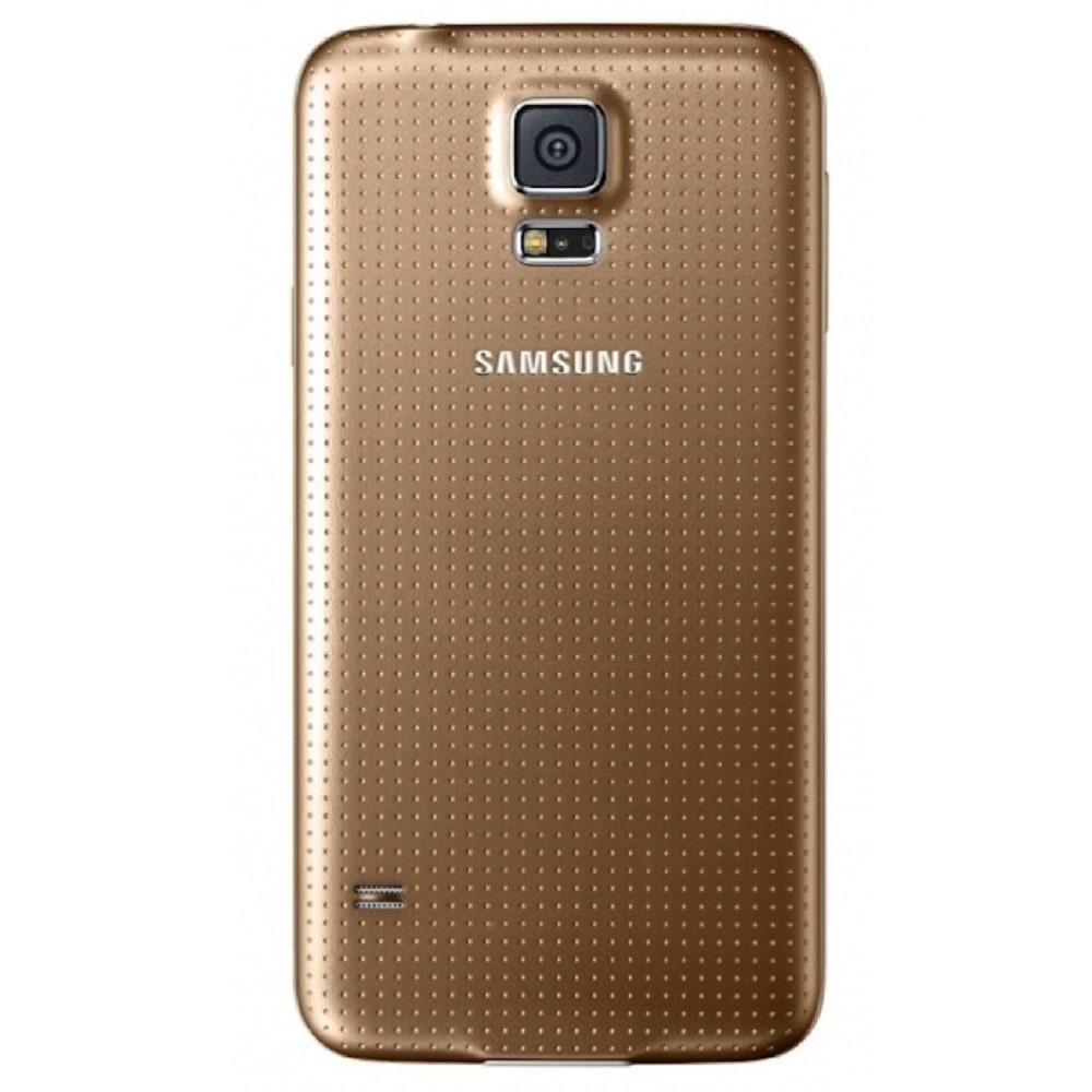 Samsung Galaxy S5 G900A Refurbished Cell Phone, Gold, PSC100044