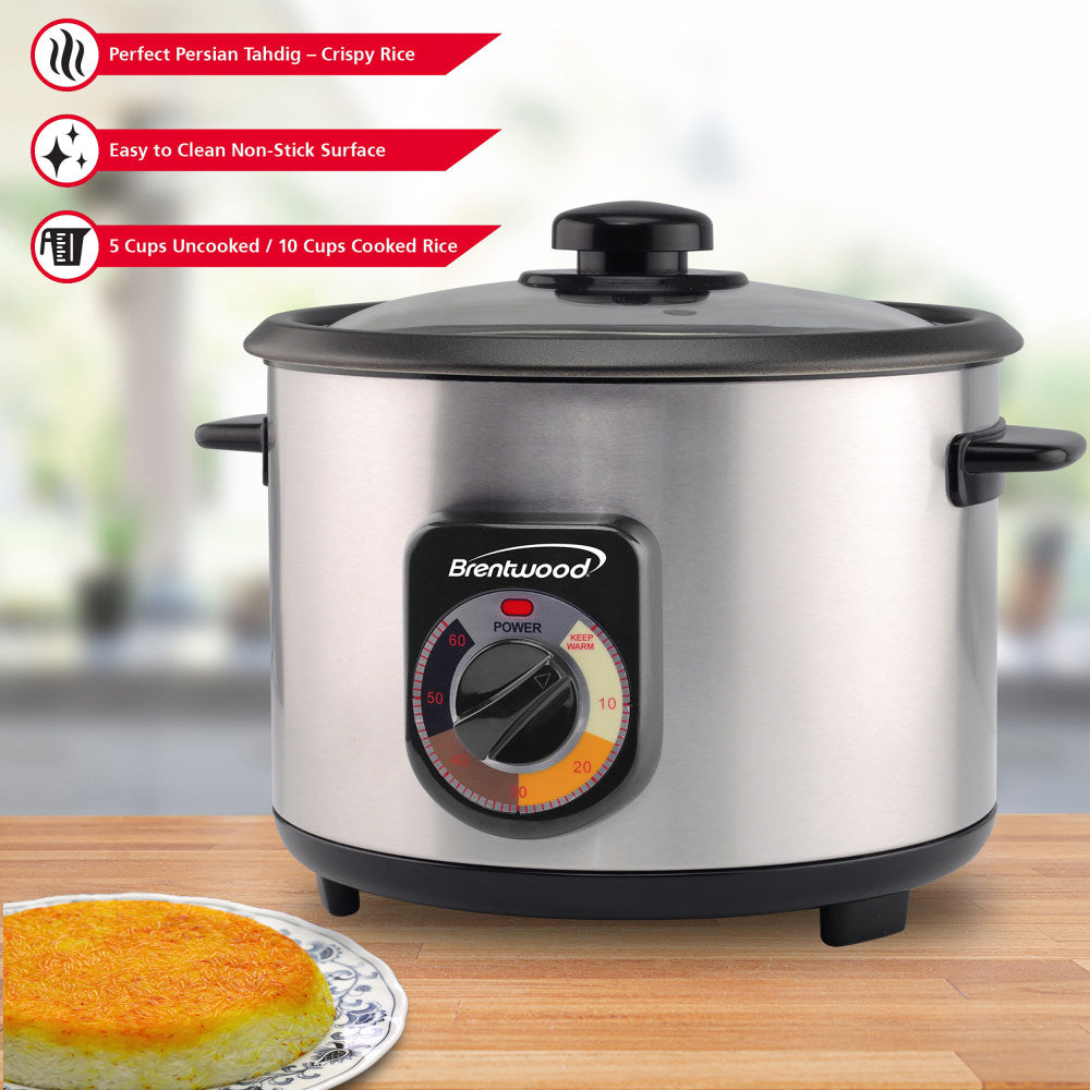 Brentwood 5-Cup Crunchy Persian Rice Cooker