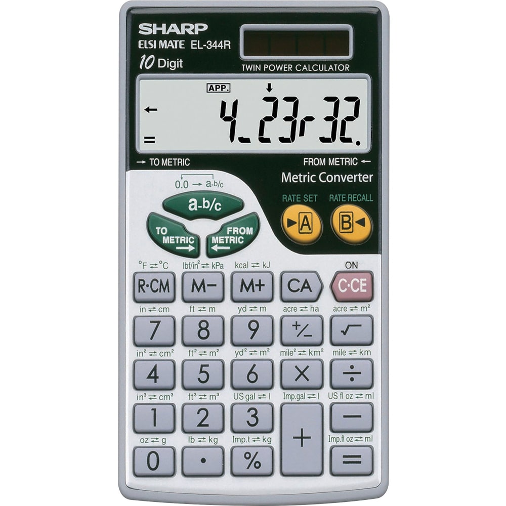 Sharp EL-344RB Handheld Calculator