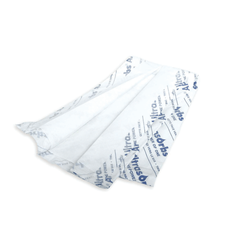 Ultrasorbs AP Air-Permeable Dry Pads, 10in x 16in, White, 10 Per Bag, Case Of 10 Bags