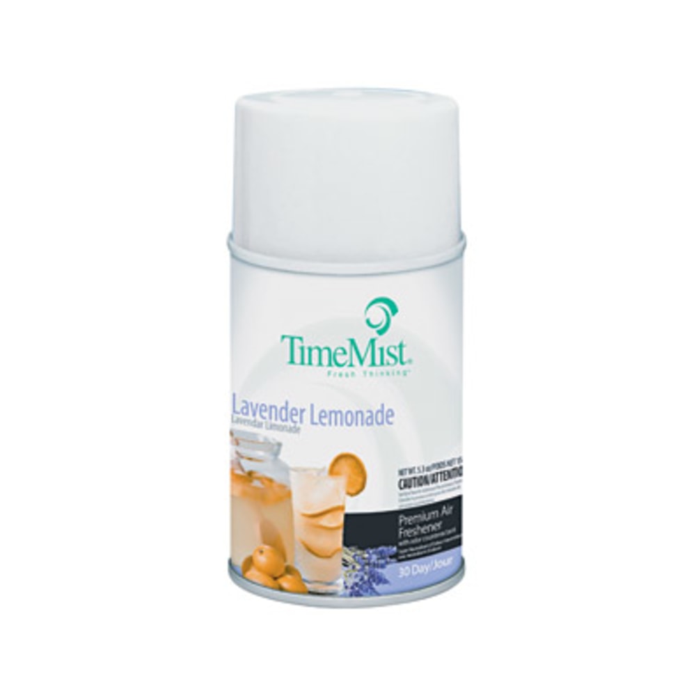 TimeMist Lavender Lemon Metered Air Dispenser Refill - Oil - 5.3 fl oz (0.2 quart) - Lavender Lemonade - 30 Day - 12 / Carton