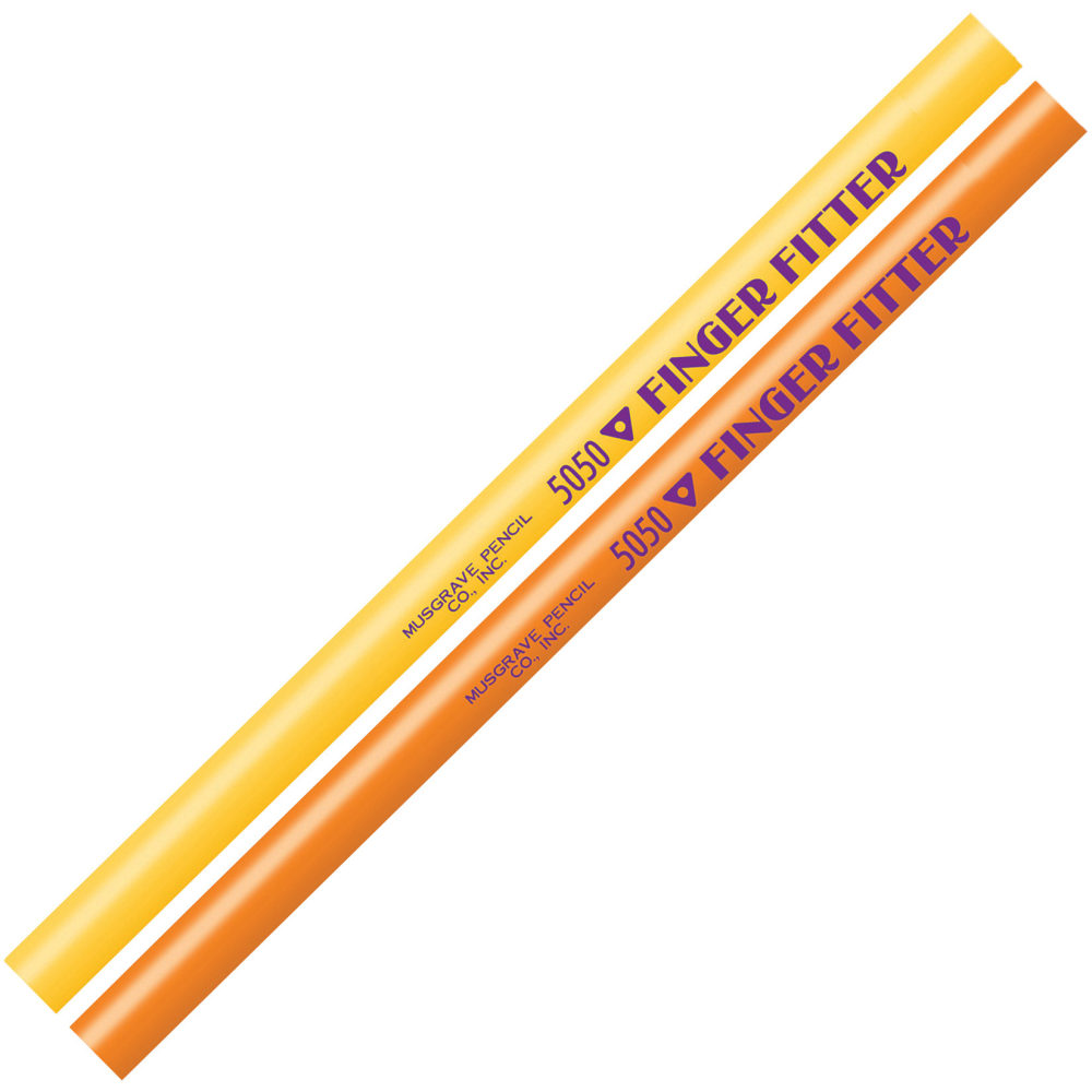 Musgrave Pencil Co. Inc. Finger Fitter Pencils, Medium Point, No. 2, Assorted Colors, 12 Pencils Per Pack, Set Of 3 Packs