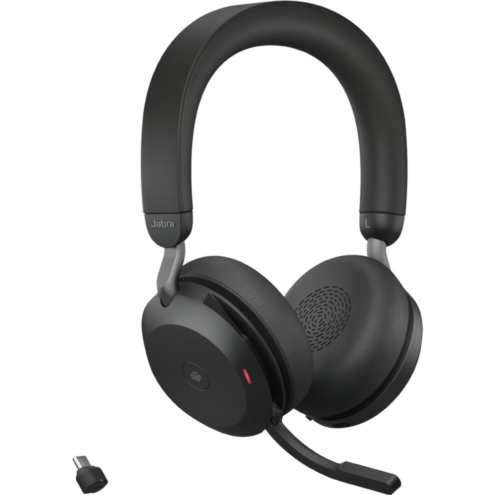 Jabra Evolve2 75 Wireless On-Ear Stereo Headset, Black