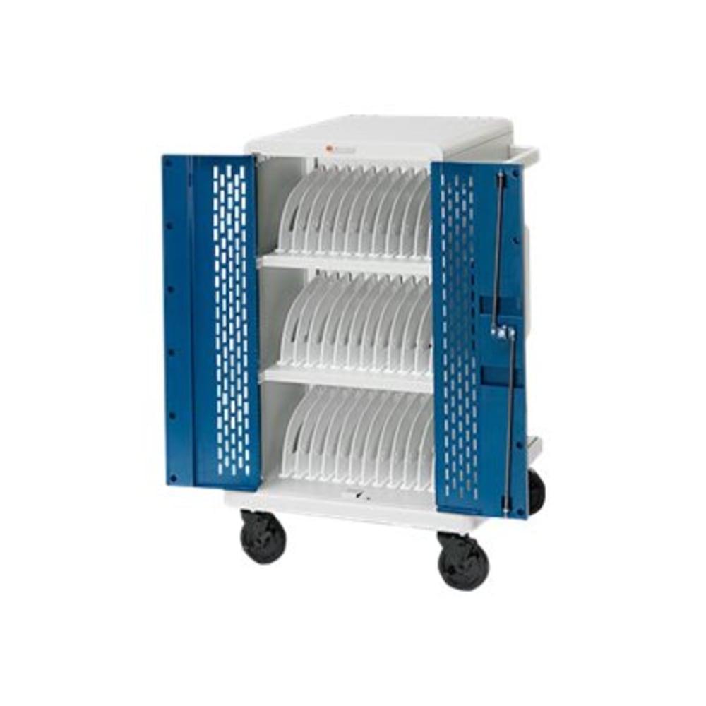 Bretford Core M Charging Cart CORE36MS-90D - Cart - for 36 tablets / notebooks - lockable - topaz, concrete