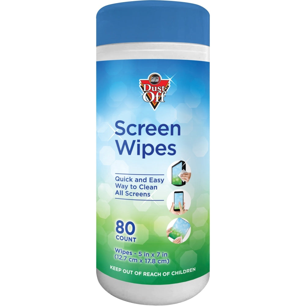 Dust Off Antistatic Monitor Wipes, Pack Of 80