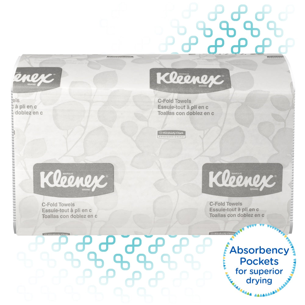 Kleenex Professional Embossed 1-Ply Paper Towels, 150 Per Pack, Case Of 4 Packs