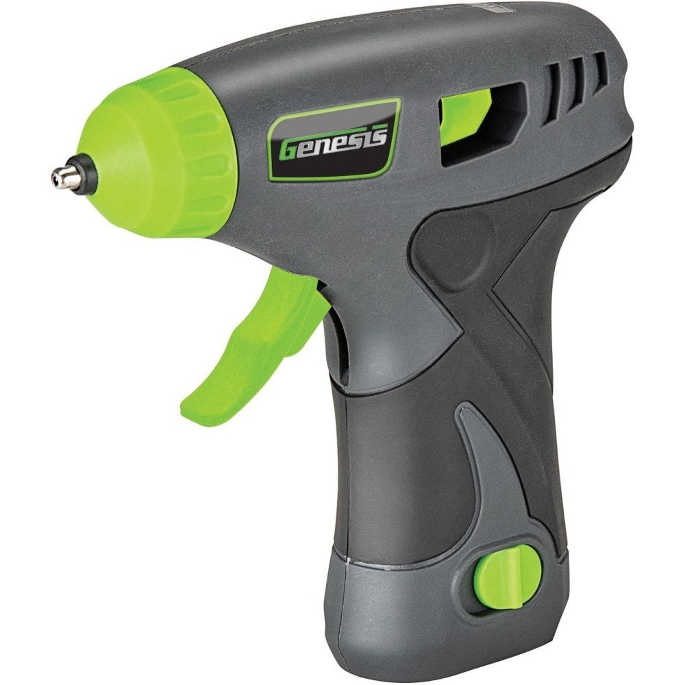 Genesis GLGG08B 8-Volt Li-Ion Cordless Glue Gun - 338 deg.F (170 deg.C) - Gray