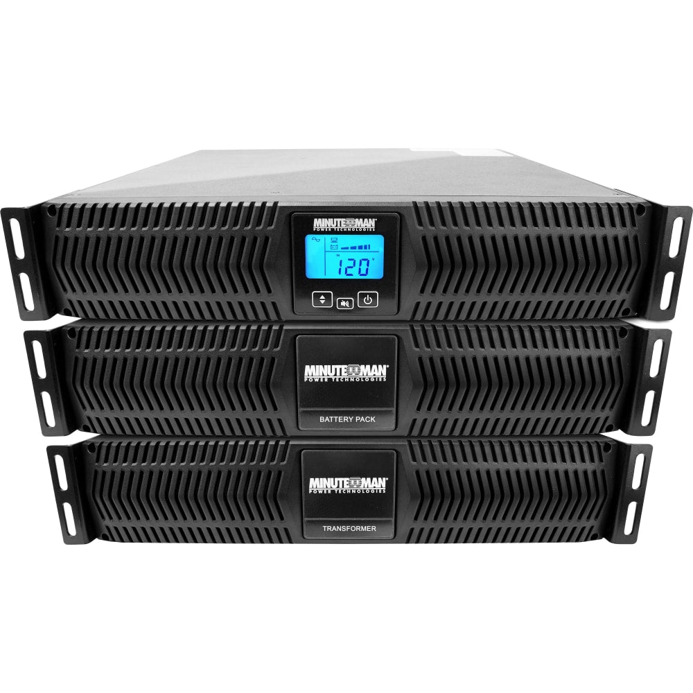 Minuteman Endeavor ED6000RTXL 5556VA Rack/Tower UPS - 6U Rack/Tower - 5.40 Minute Stand-by - 208 V AC Input - 208 V AC, 212 V AC, 120 V AC Output - 1 x NEMA L6-30R, 1 x NEMA L6-20R, 6 x NEMA 5-15/20R - Serial Port