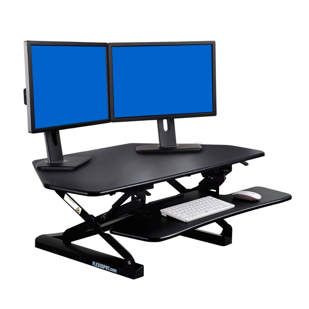 FlexiSpot Height-Adjustable Standing Desk Riser for Corner Desk, 41inW, Black