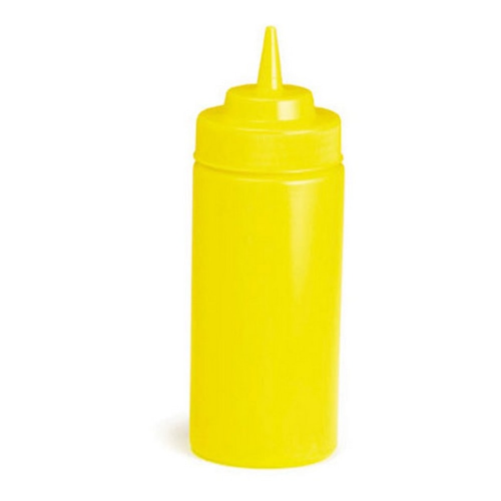 Tablecraft Wide Mouth Squeeze Bottle, 16 Oz, Yellow