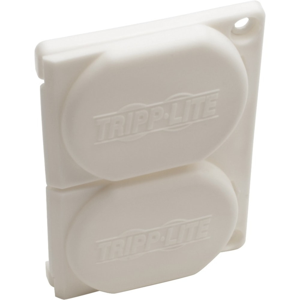 Tripp Lite Safe-IT Replacement Outlet Covers for Hospital Medical Power Strips Antimicrobial - Supports Power Strip - Lockable - Plastic - White