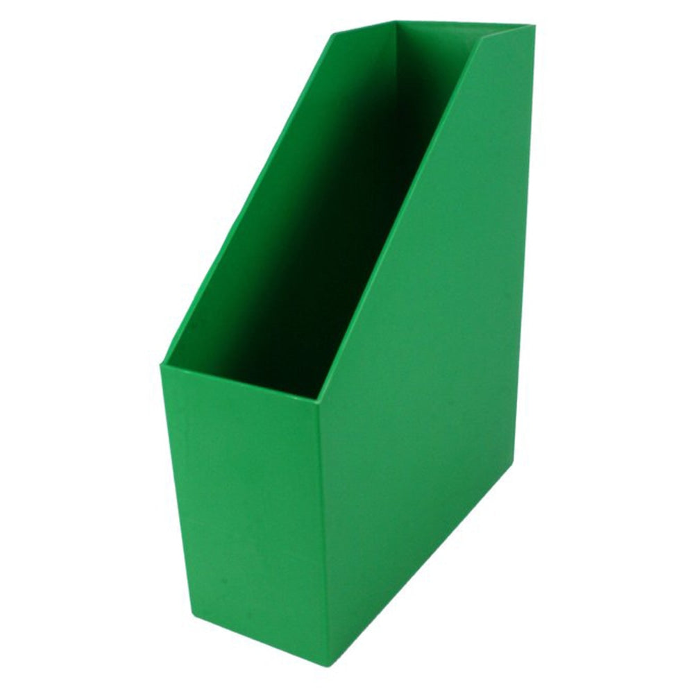 Romanoff Products Vertical Magazine Files, 11-1/2inH x 3-1/2inW x 9-1/2inD, Green, Pack Of 2 Files