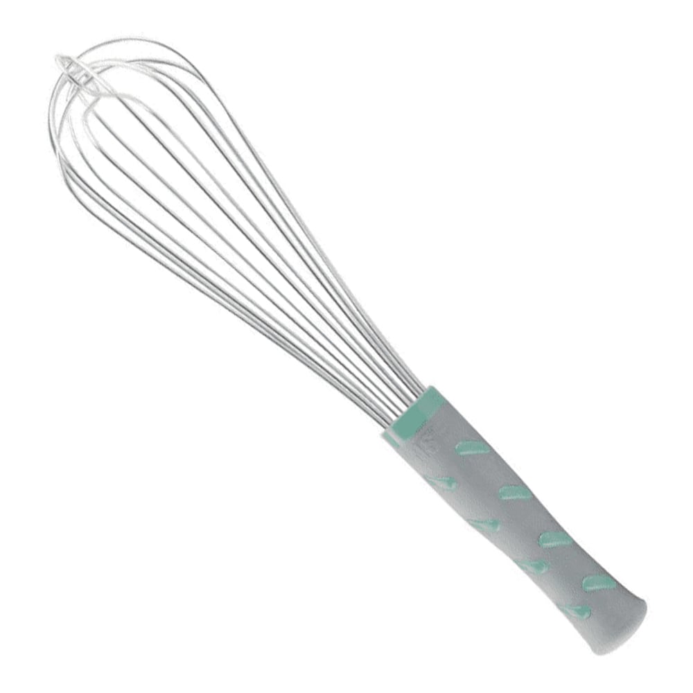 Vollrath Whisks, French With Nylon Handle, 12in, Teal, Pack Of 12 Whisks