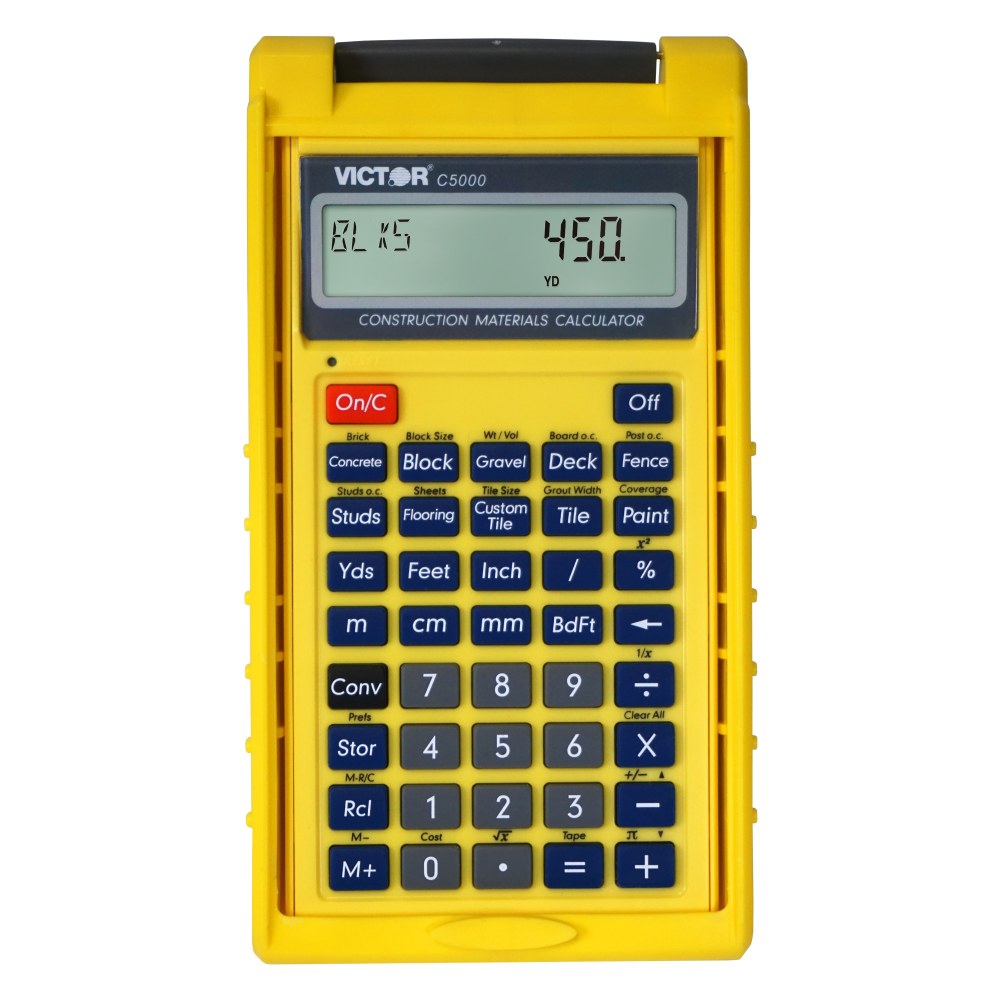 Victor C5000 Construction Materials Calculator With Protective Case